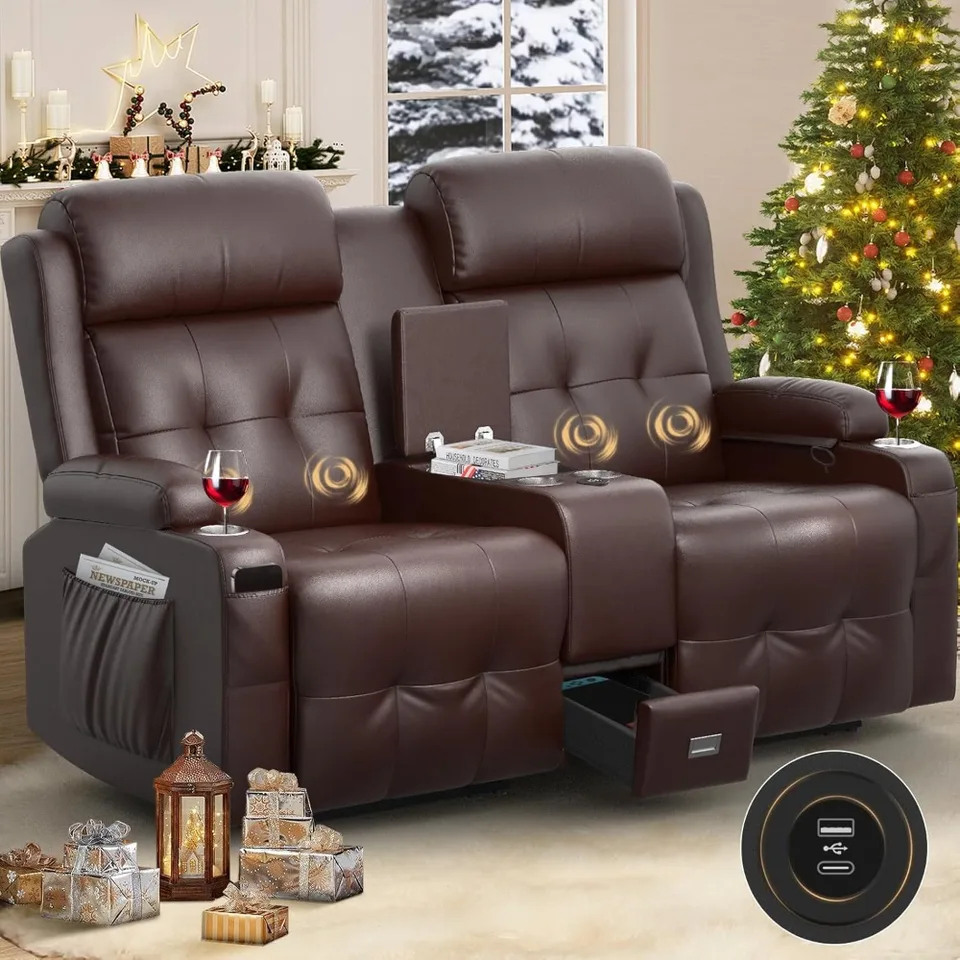 ZAMESTNANIE LOVEATUET, Massage Loveseat Rekliner SoFa High Weight Capacita