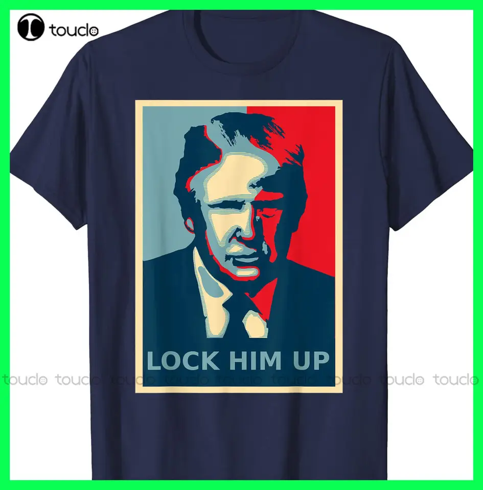 Zamknite ho Trump-Proti Trump Political Trump pre väzenské tričko S-3XL O-NECK Streetwear Nadmernised XS-5XL Custom Gift