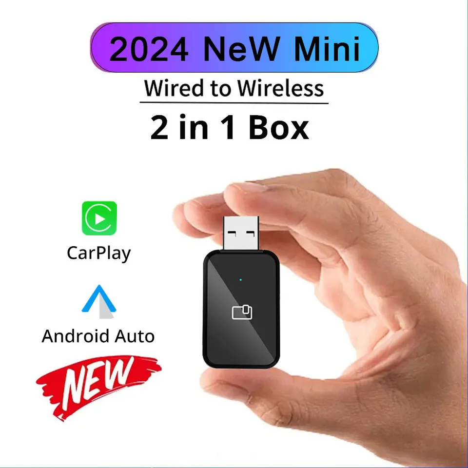 Zapojený do bezdrôtového adaptéra CarPlay pre OEM Car Stereo s USB Plug a Play Smart Link Phone Automatické pripojenie k CarPlay