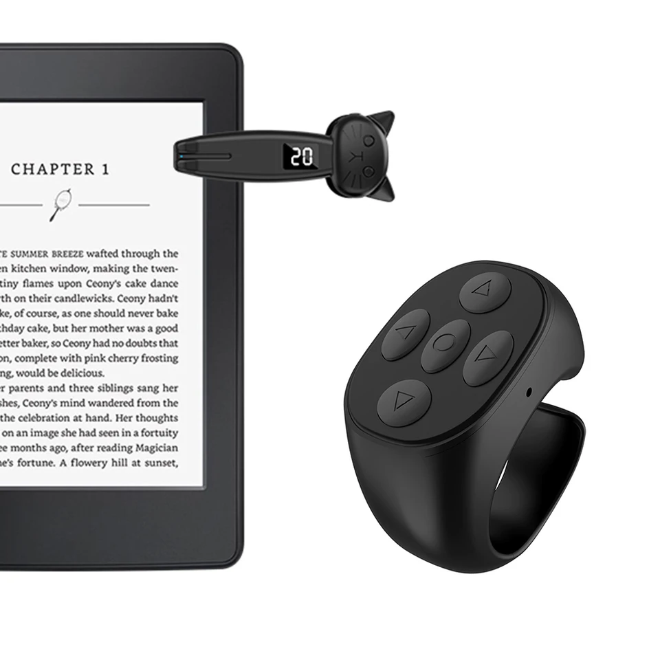 Zariadenie na obrazovke telefónu Bluetooth kompatibilné 5.3 Fotografie Video nahrávanie diaľkových spúšťačov zazvonenie pre Tiktok pre Kindle Paperwhite