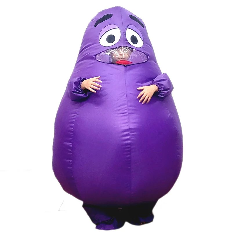 Zasahovanie grimasového otrasu kostým pre deti dospelých chlapcov Dievčatá Men Ženy Grimáces Maskot maskot Halloween cosplay gameboy nafukovací