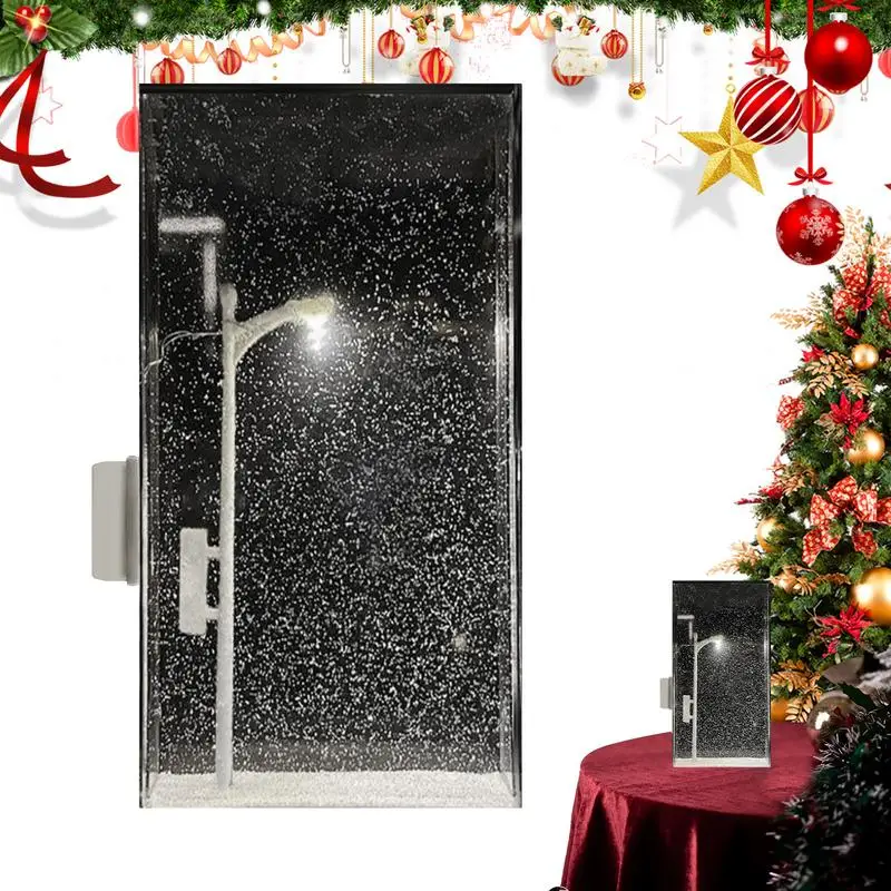 Zasnežené nočné pouličné lampy Ručne vyrábané nočné ľahké materiály súprava Snowflake lampa pouličné lampy Light-up sit vianočné nočné svetlá