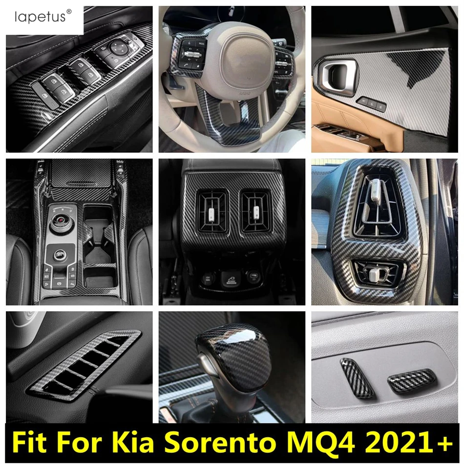 Zasúvací panel / hlavná žiarovka / volant / AC Air Air Cover Tink Tink Afbet Fibre Actle Adser pre Kia Sorento MQ4 2021 - 2023