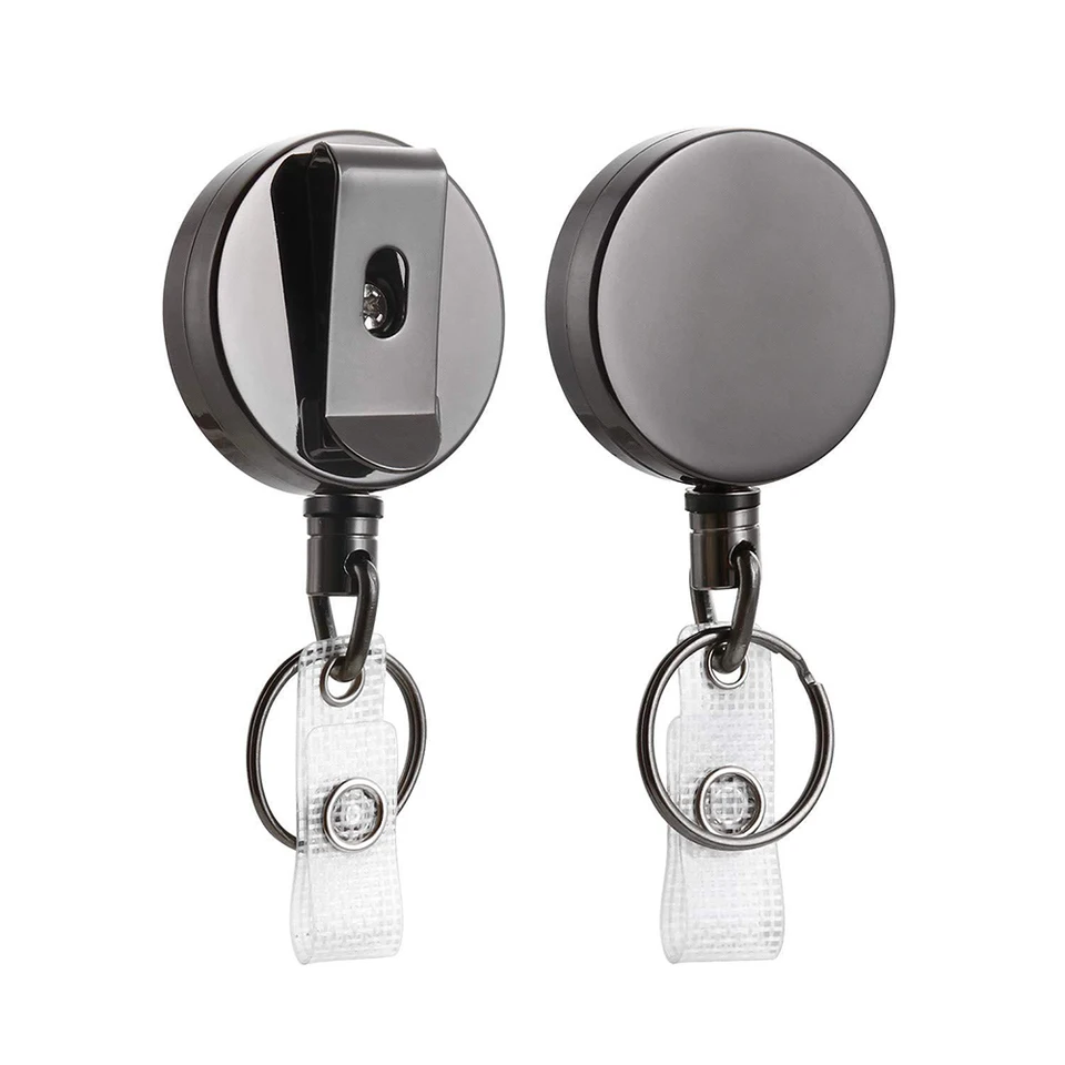 Zatiahnuteľný kľúčový kovový drôt Keychain Pull Recoil Sporty kľúče prsteň anti stratené identifikačné karty držiak Teleskopický organizátor zlodejov