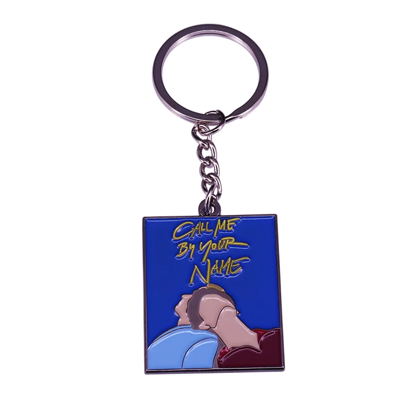Zavolajte mi podľa vášho mena Keychain Peachy Boy Elio a Oliver Keyring nášho suveníra lásky!