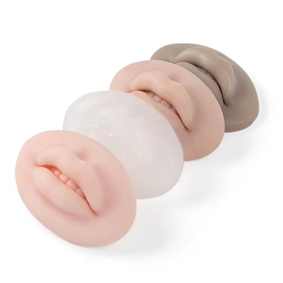 Začiatočník falošný pokožka Mikroblading pery tetovanie Prakď o pokožku Silikón Prakď Pad Kožené tetovanie doplnky make -up tréning