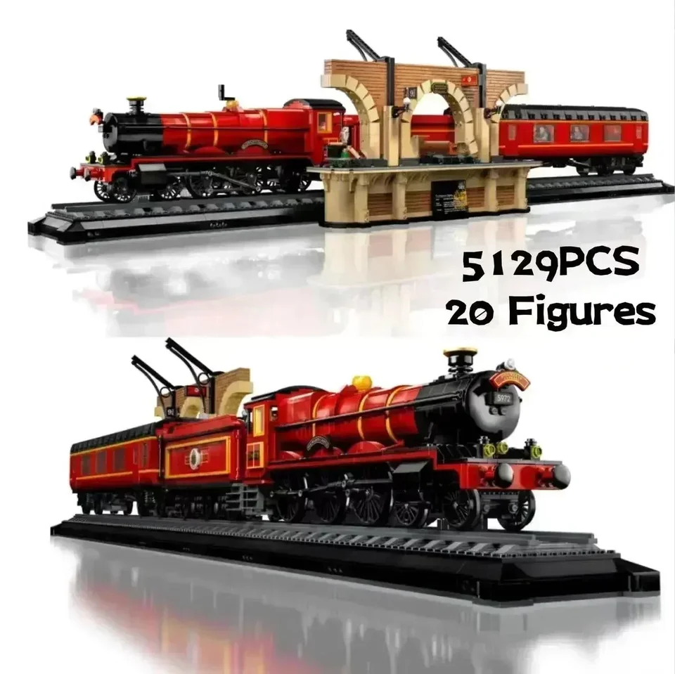 Zberateľské vydanie 5129pcs 118cm Hogiwartsed Express Building Building Tehly Set s hračkami minifigis pre dospelých darček