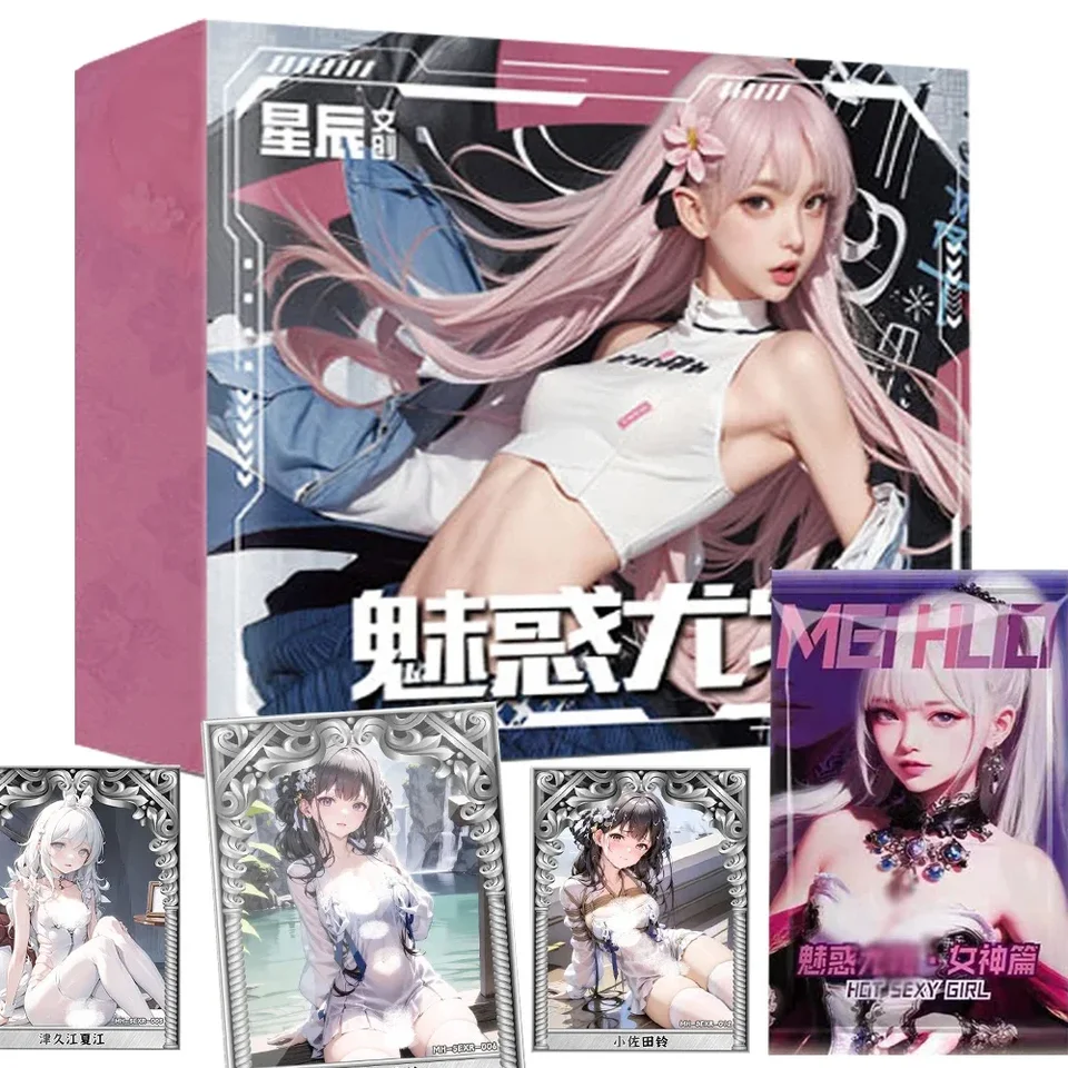 Zbierka karty bohyne Story Collection Očarujúca séria krásy Anime ďalší svet Elf Pretty Girl Metal Card Birthday Darček pre deti