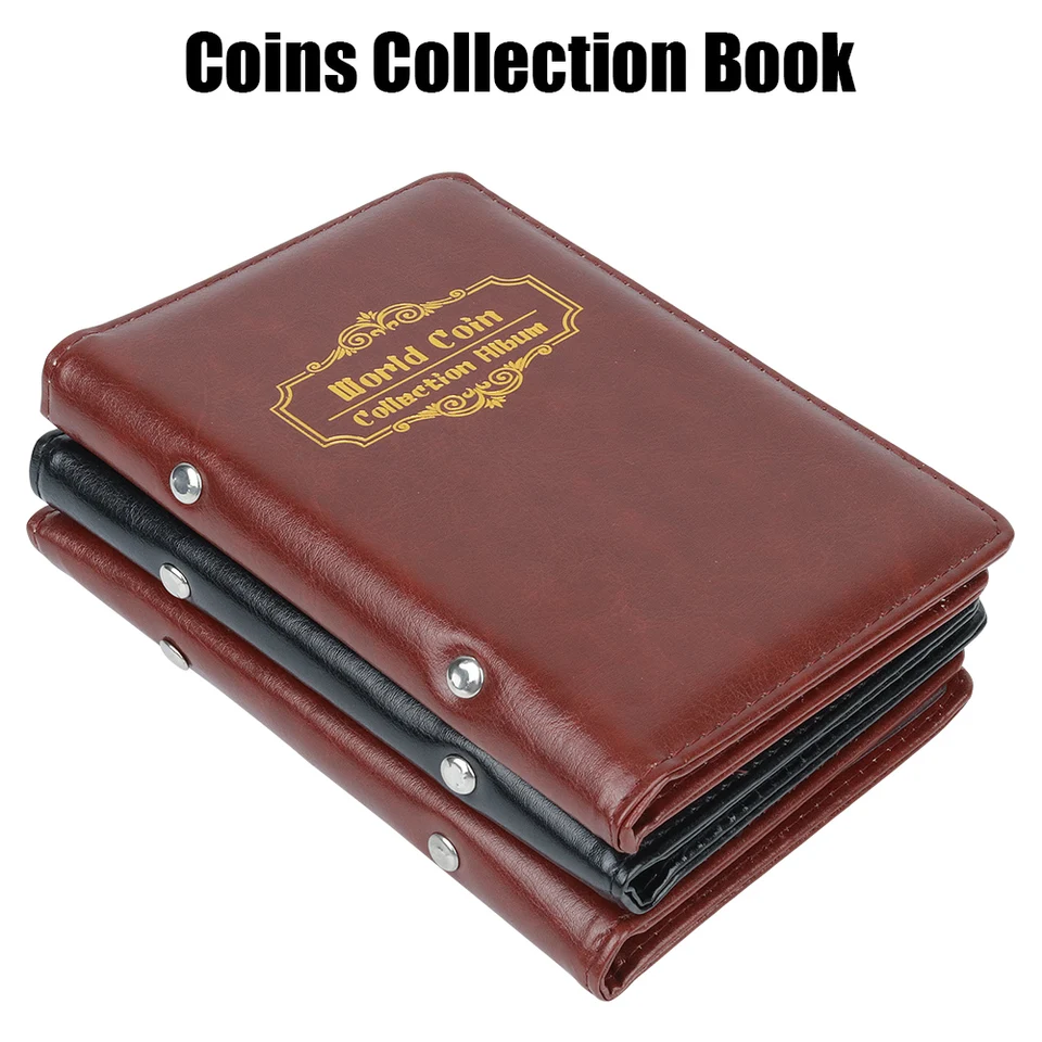 Zbierka kníhky pre mince Coin Držitelia albumov Scrapbook 120 vreciek darčeky Foto album Home Dekorácie organizátor peňazí