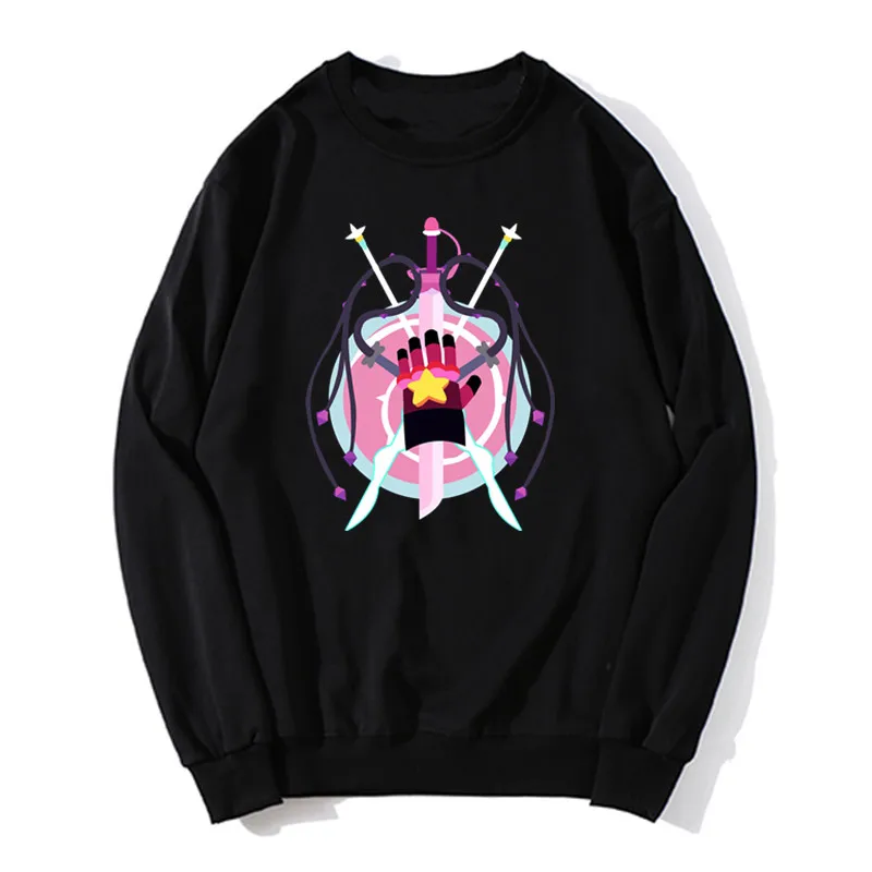 Zbrane hromadnej gemrucčnej mikiny populárna pánska Scotton Anime Steven Universe Printed Mukenina nadmerne unisexová sveter