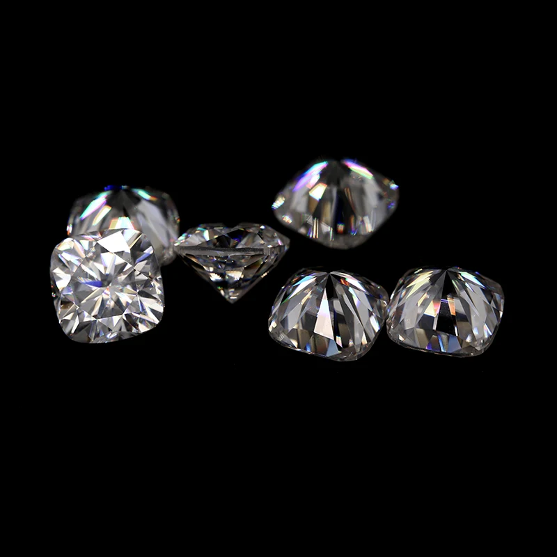 ZDD 7 mm vzácny vankúš na strih Moissanite voľný kameň True D Farba VVS1 CUSHION certifikovaný grasanit diamantový kruh Custom