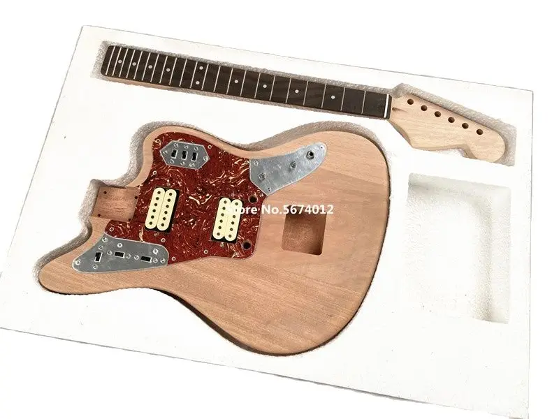 Zdedenie klasickej jazzovej elektrickej gitary mahagany jadro drevo elektrická gitara polotovary DIY, staviteľka Kit mahagany