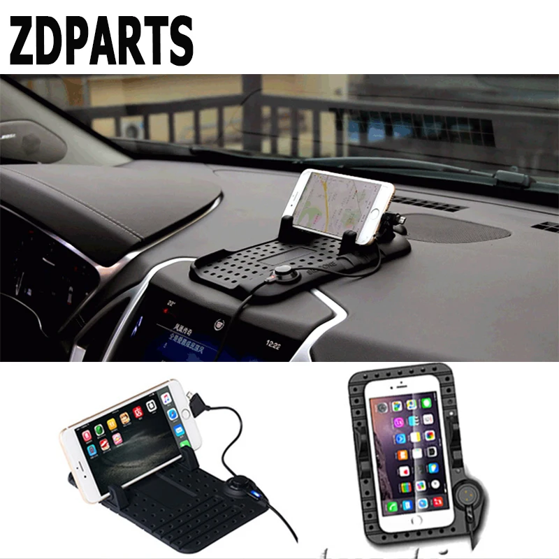 ZDPARTS Car Anti-Skid Pad Mat Držiteľ telefónu nabíjačku pre Mercedes Benz W203 W211 W210 W204 Citroen C5 C4 C3 SESTA Leon Jeep Cover