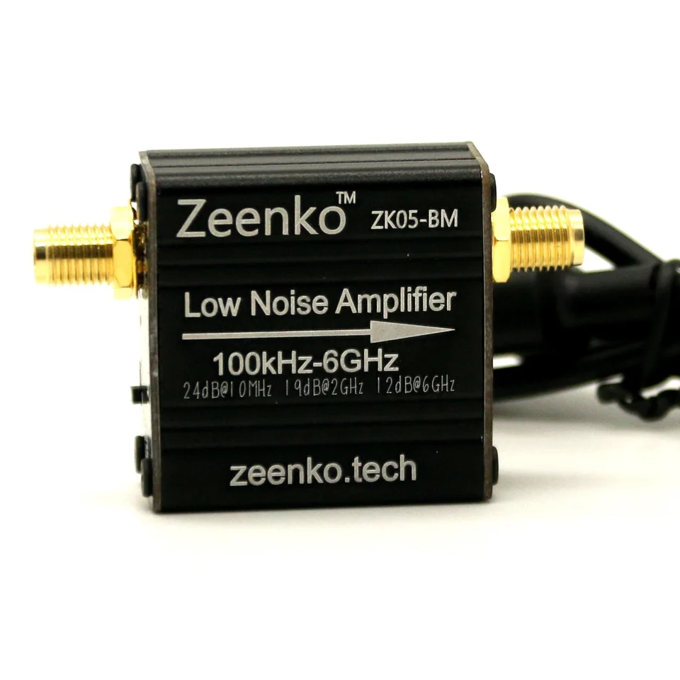 ZEENKO BM séria s nízkym šumom zosilňovač 100 kHz-6GHZ/10 GHz BATÉRA ZAHRNUTÍM 20DB VYSOKÝ ZÍSKAL RF RF Výkonový predzosilňovač