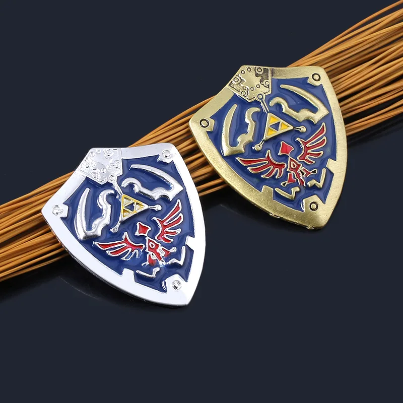 Zeldas Hylian Shield Pins Brošňa brošňa Majster Spiritual Stones Master Sword Badge Brošne