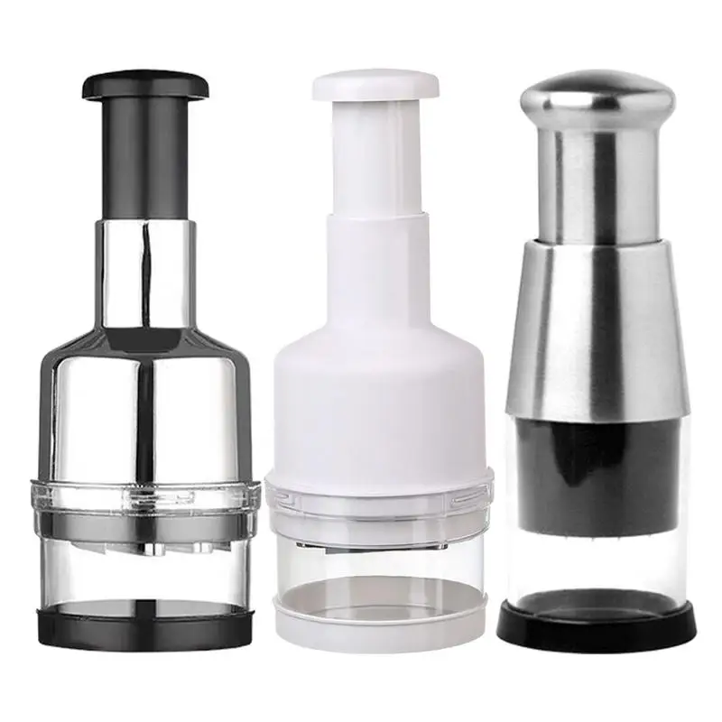 Zeleninová rezačka zeleninová ovocná dicer mini prenosná ruka jedlá Bezpečná cibuľa Chopper s nádobou na cesnak Mincer Kitchen