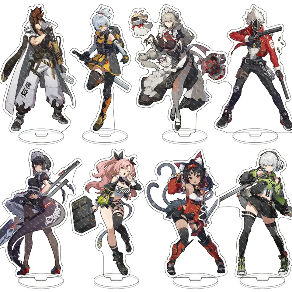 Zenless Zone Zero Zero Game Acrylic Model Model Nicole Anby Belle Wise Ellen Joe Anime Figures Cosplay Desktop Deskorácie rekvizity darčeky