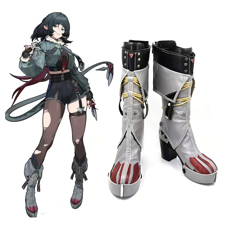 Zenless zóna nula cos jane doe cosplay čierny drak trénera anime vysoké podpätky topánky Ženy Prispôsobte si topánky