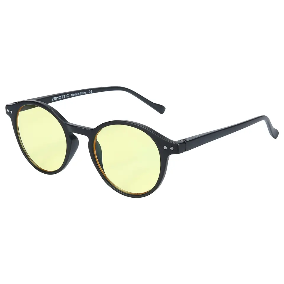 Zenottic (veľkosť S) retro polarizované okrúhle slnečné okuliare, štýlové slnečné okuliare pre mužov a ženy retro klasické, Night Vision Goggles