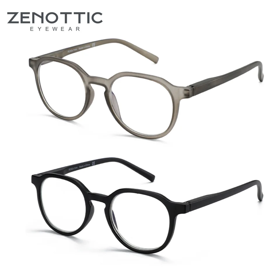 Zenottické retro kruhové protiblesne svetlé okuliare Modré svetlo blokujúce okrúhle okuliare pre unisex módu 420007