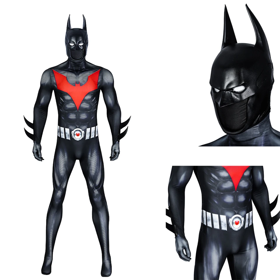 Zentai Masguise Terry McGinnis BAT kombinézy Cosplay kostým za cosplay oblek spandex bat obleky halloween kostýmy luxusný outfit