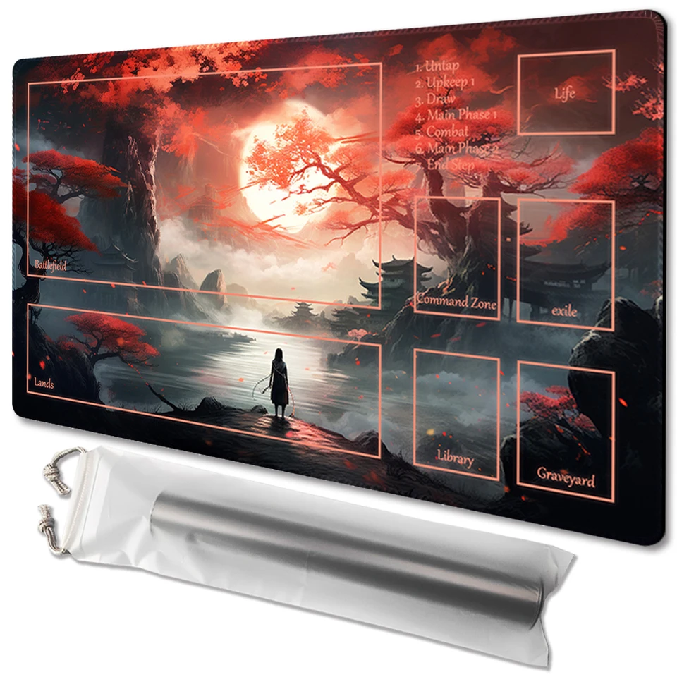 Zephyr- stolová hra TCG Playmat Table Mat Game Veľkosť 60x35 cm MousePad kompatibilná pre MTG CCG