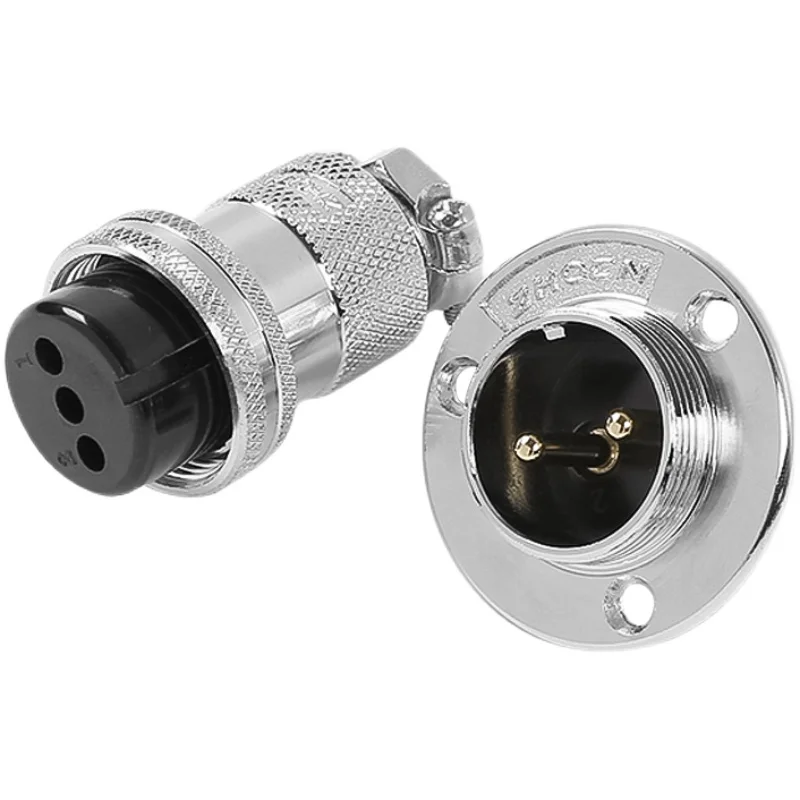 ZHQCN DF25 GX25 2 3 4 5 6 7 8 10 12pin Ndustriálny konektor Vodotesný elektrický panel letecký konektor príruba 25 mm