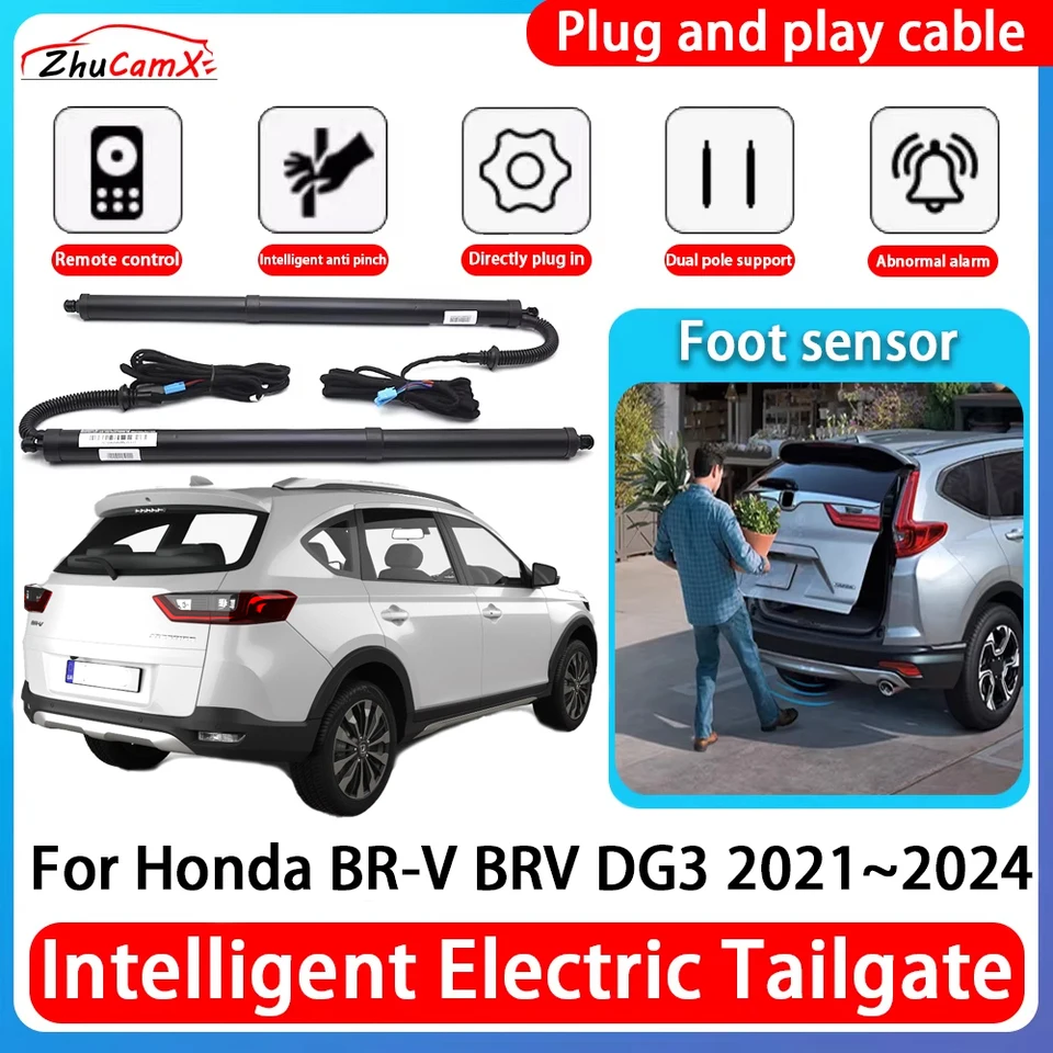 ZHUCAMX AUTO VÝKONový kmeň elektrické sanie TACHTA TACHTA DOPLATNÉHO TACH TACH GATE VYROBUJTE SPRUT PRE HONDA BR-V BRV DG3 2021 ~ 2024