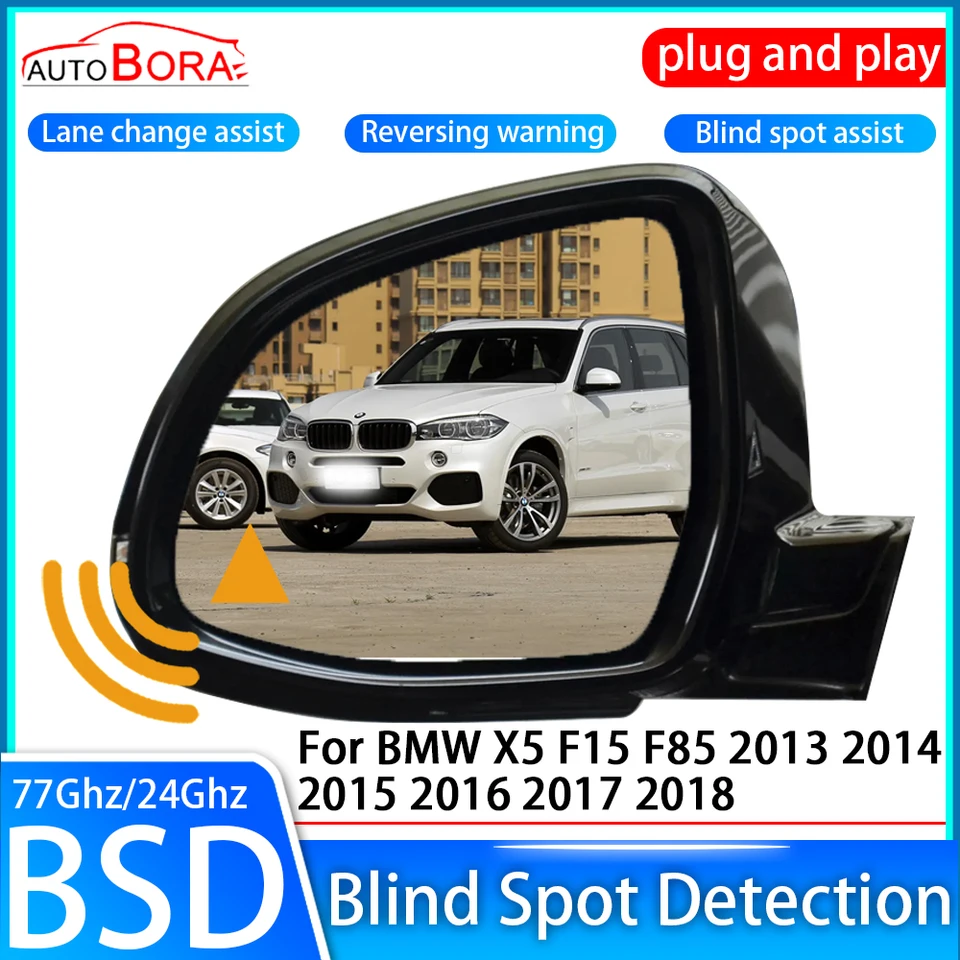 ZHUCAMX CAR SLAD SPOT SYSTÉM BSD BSA BSM Senzor Senzor Monitorovanie zadného zrkadla pre BMW X5 F15 F85 2013 ~ 2018