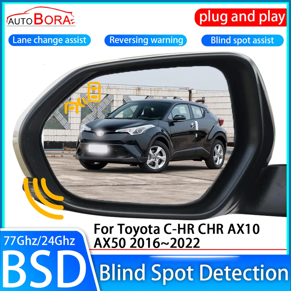ZHUCAMX CAR SLEB DETECTION SYSTÉM BSD BSA BSM Senzor Senzor Monitorovanie zadného zrkadla pre Toyota C-HR CHR AX10 AX50 2016 ~ 2022