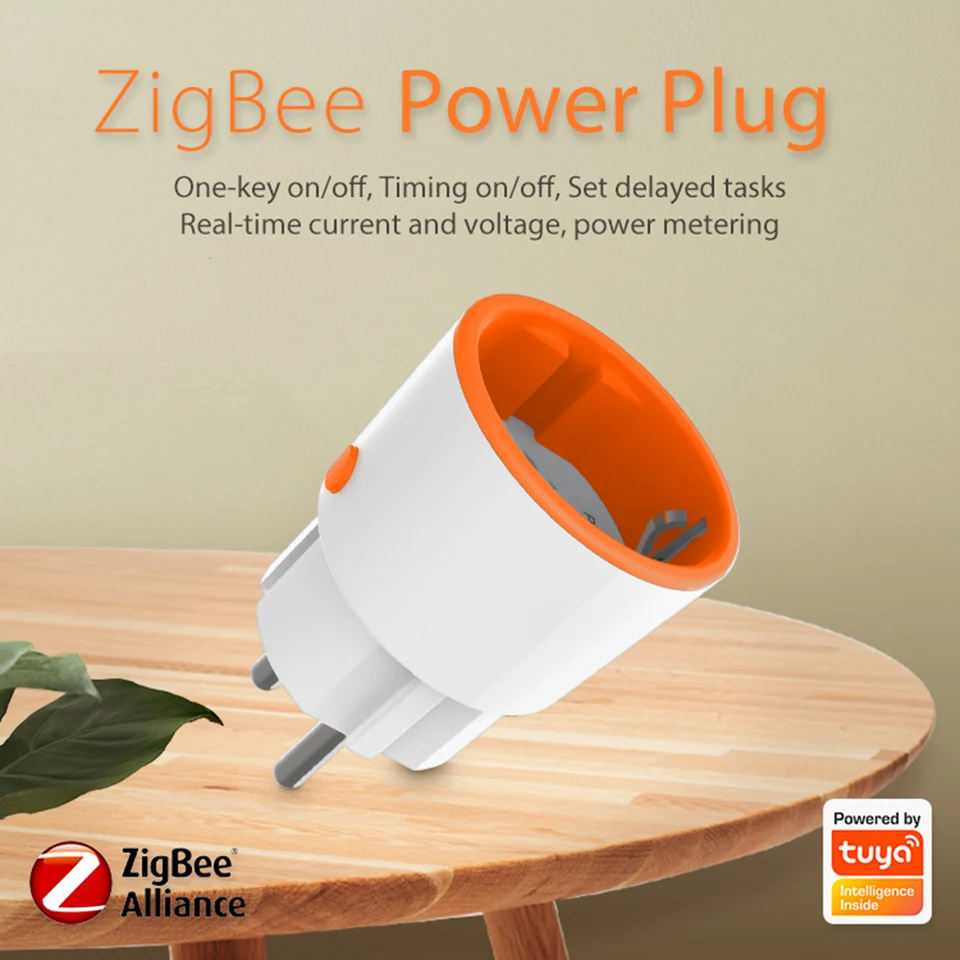 ZIGBEE 3.0 SMART Plug hlasové ovládanie 16A bezdrôtovej diaľkovej časovej funkcie funkcia diaľkového ovládacieho prvku Socket Socket Monitor pre stolovú žiarovku