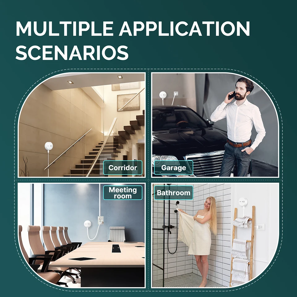 Zigbee Human Body Senzor prítomnosti s 24G mikrovlnným radarovým inteligentným snímačom Motion Sensor s inteligentným životom/pre diaľkové ovládanie aplikácie MOES