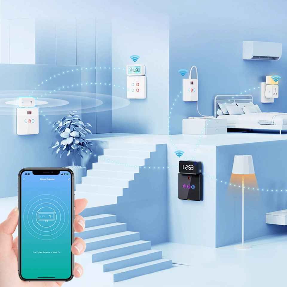 Zigbee Signal Booster Práca pre Alexa Google Home Type C Wireless Extender Retender Reater Smart Home Automation Devices pre domácu kanceláriu