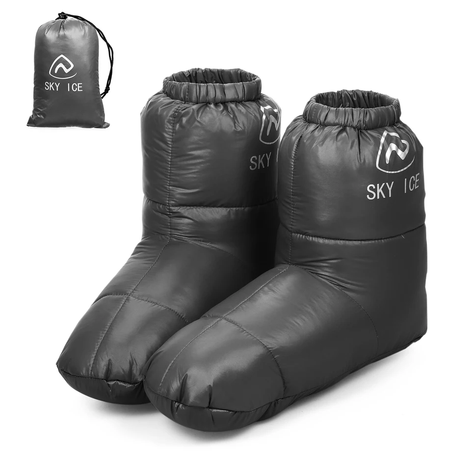 Zima teplá kačica dolu topánky topánky Warm Down Down Cover Cover ponožky Domov vonkajšie kempingové topánky topánky obuv pre mužov Ženy