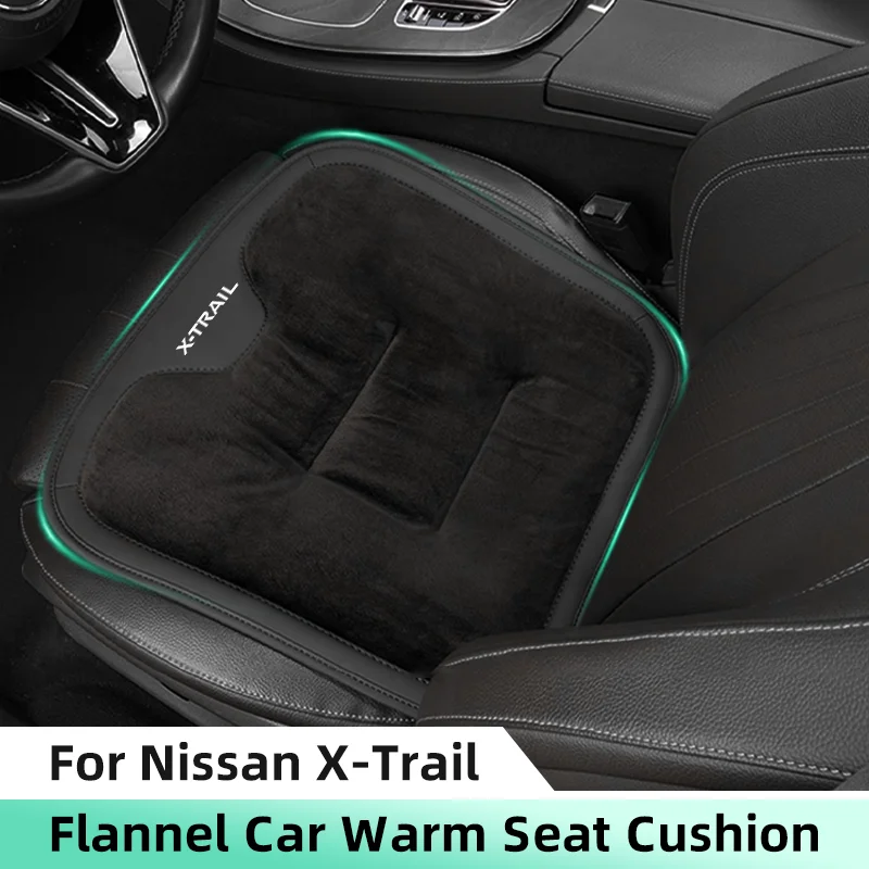 Zima teplého autosedačky pre Nissan X-Trail T30 T31 T32 T33 Velvet Plush Plush Anti-Slip Autbes Autbat Auto Stoličky Ochranné podložky