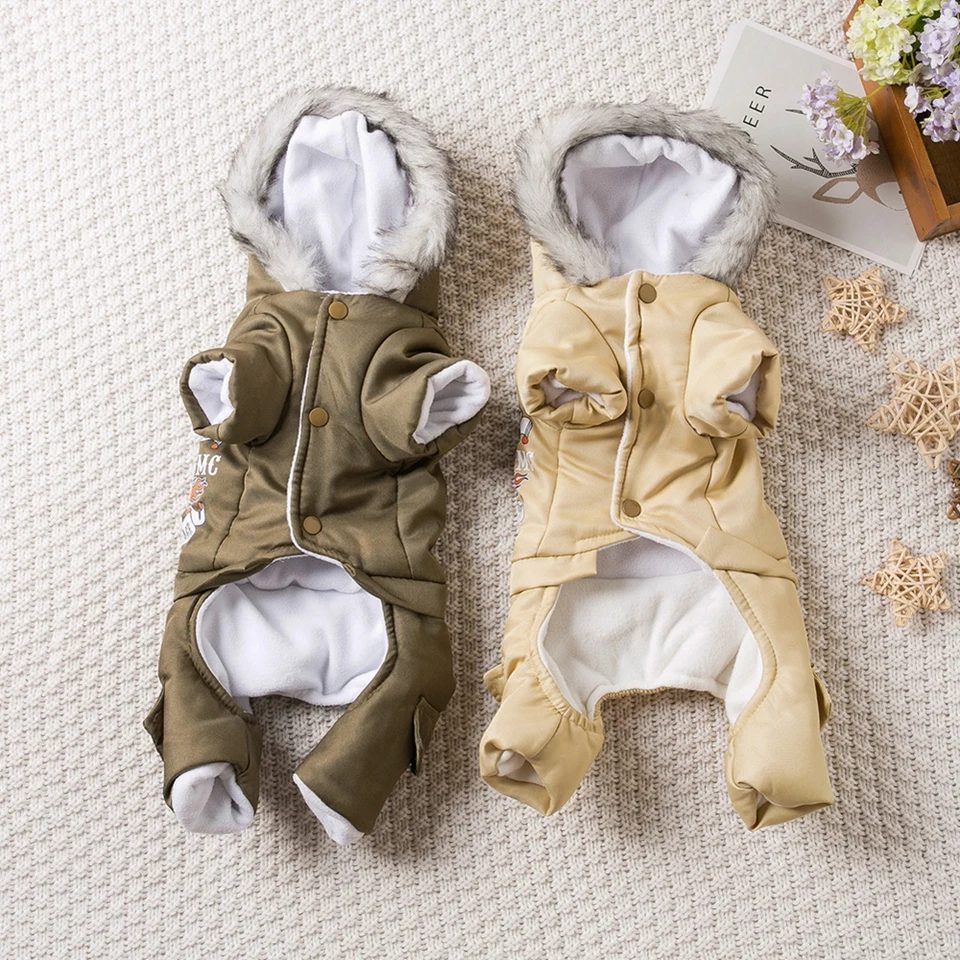 Zima teplého psa kombinézy vodotesné psie oblečenie pre malé domáceho maznáčika chihuahua bunda Yorkie kostýmy shih tzu kabáty pudle outfits