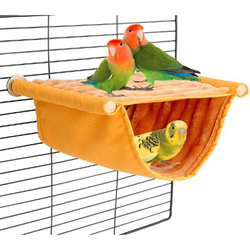 Zima teplého vtáčieho hniezdo House Hut Huting Hammock Finch Klietka plyšové našuchorené vtáky chata úkryt pre papagájové klietky