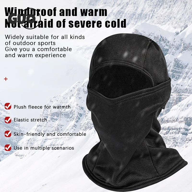 Zimná fleece teplá kamuflážna Balaclava Outdoor Outdoor Fold Lyžová cyklistika plná tvárová maska ​​Motocyklová podšívka prilba prilby