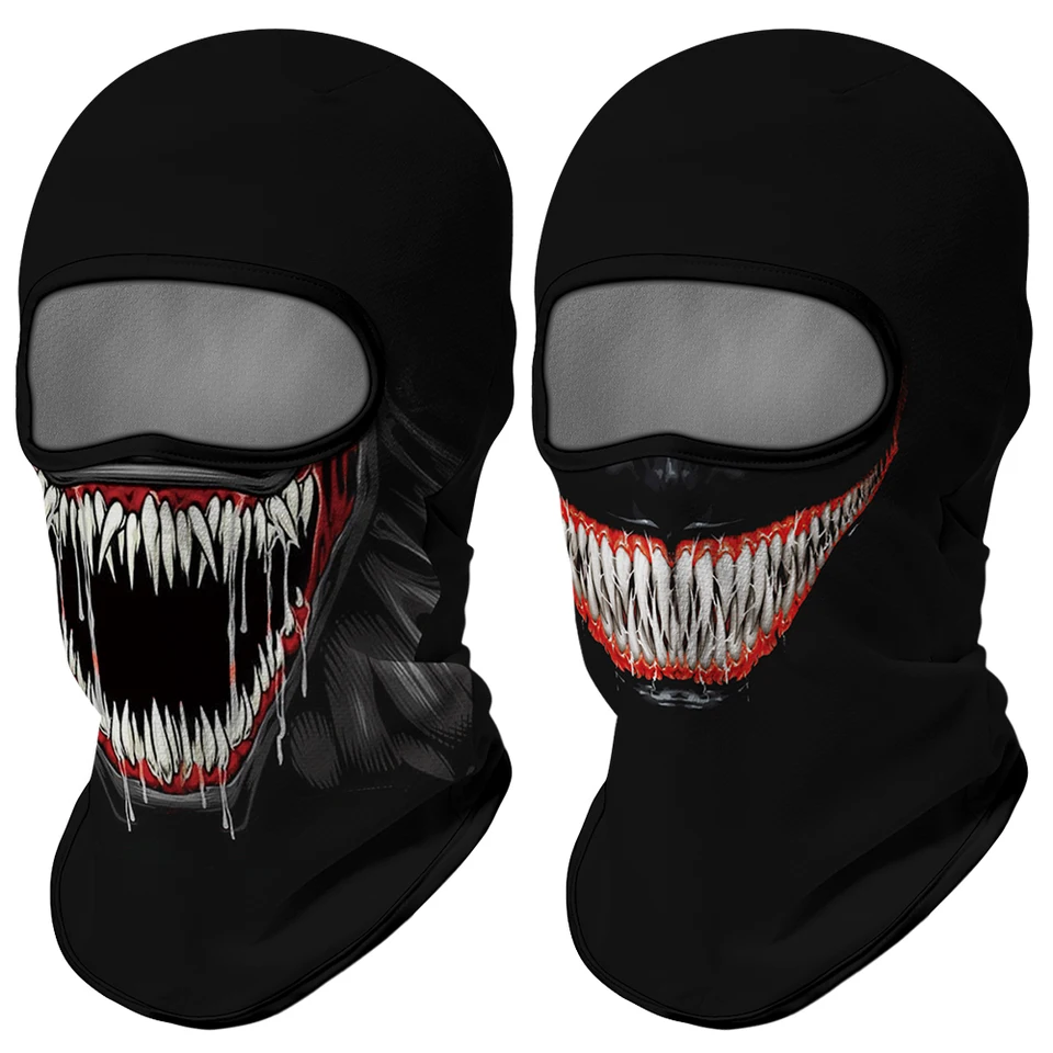 Zimná lyžiarska maska ​​Šport fleece Balaclava Venom šatka bežecká motocykel plná tvár kryt čiapky čarodejnice turistika cyklovanie snowboard žien Muži
