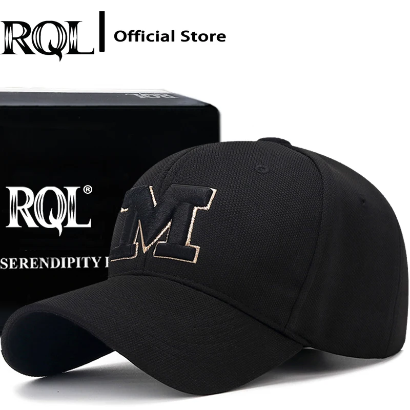 Zimná módna baseballová čiapka pre mužov Ženy vyšívacie písmeno m Trucker Cap Structured Golf Dad Hat Curved Bill Golf Hat Outdoor