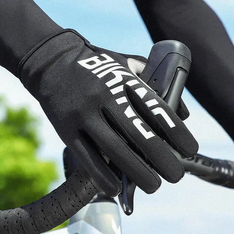 Zimné cyklistické rukavice dotykové lyžiarske rukavice Full prsty Rukavice reflexné rukavice na cyklistiku