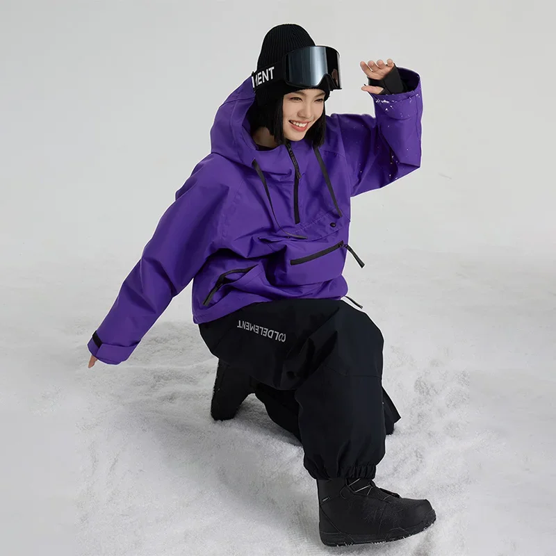 Zimné lyžiarske obleky Men Dámske snehové oblečenie vonkajšie športové lyžovanie 2025 Denná snowboardová bunda nohavice voľné alpské lyžiar