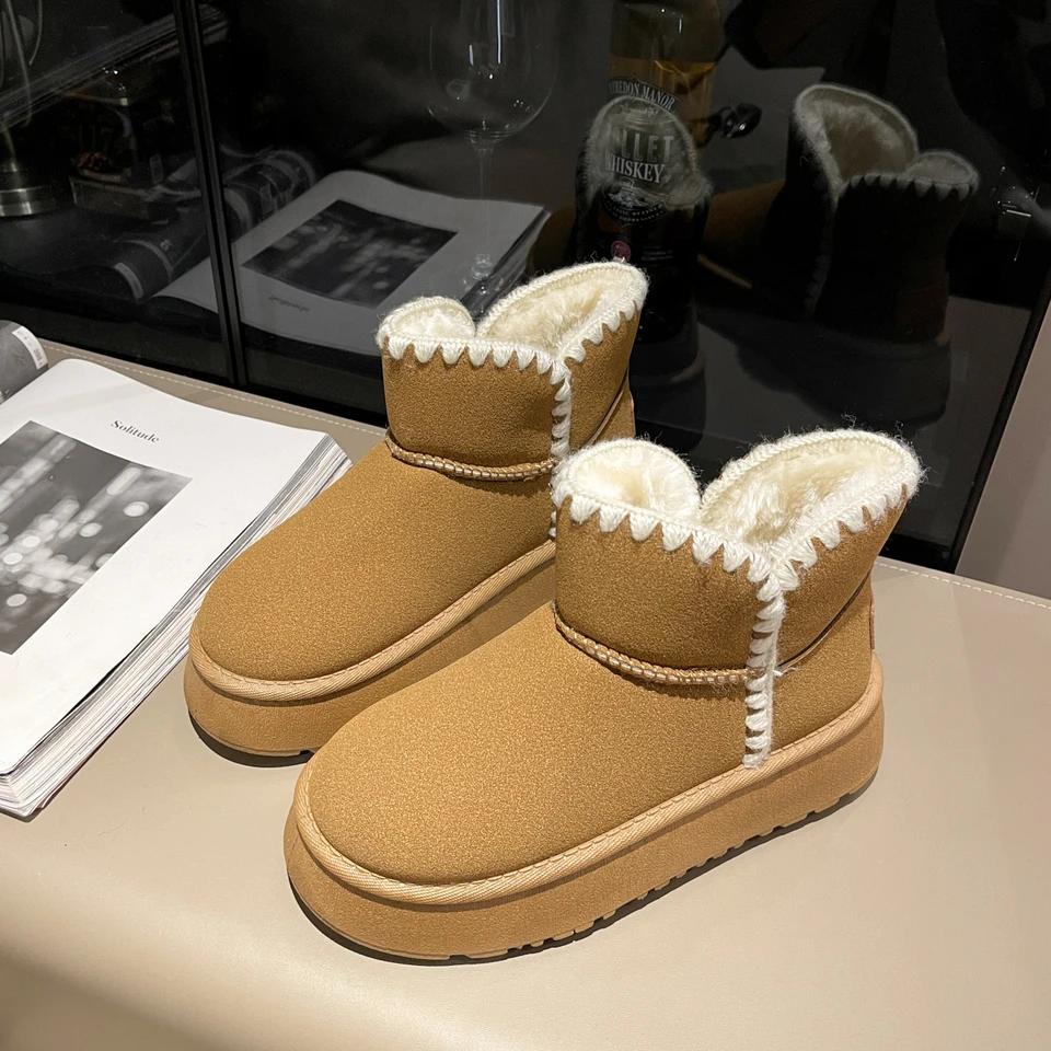 Zimné topánky Zapatos mjer ženy móda zimné snehové čierne topánky udržiavajte teplé džínsové topánky pre ženy ľahké papuče dámy topánky