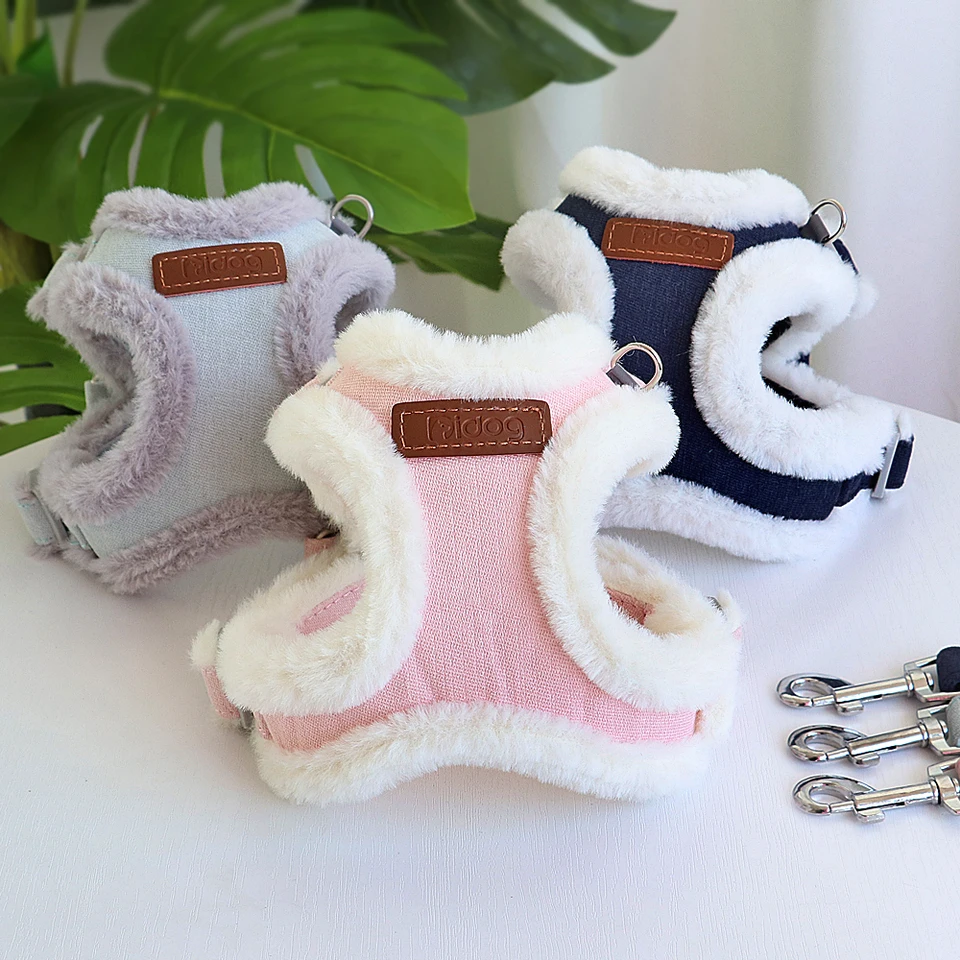 Zimný fleece psí postroj francúzsky buldog postroj Warm Pet Cat Coat Cors Cloth