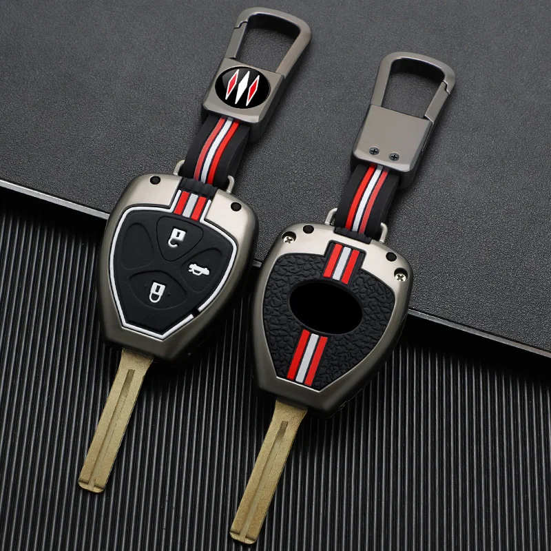 Zinc zliatiny automobilu kľúča kryt shell fob pre toyota Auris Hilux Corolla Fortuner Prado Verso Camry Reiz Yaris Vitz Vios Rav4