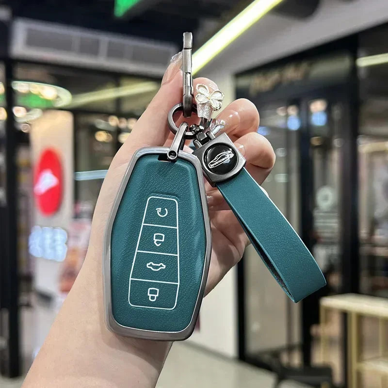 Zinc zliatiny Kľúčové puzdro Ochranné škrupiny FOB pre Geely OKAVANGO COOLRAY ATLAS MONJARO TUGELLA EMGRAND GT S Proton X50 X70