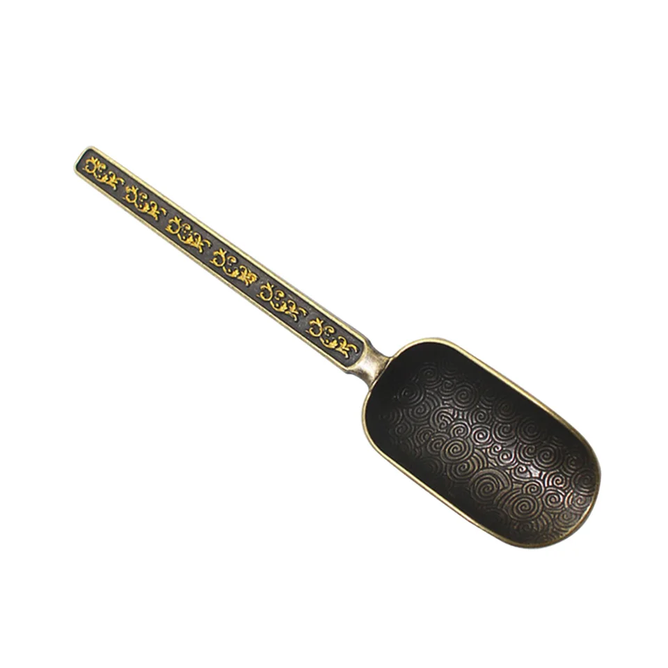Zinok zinok LEAF LEAF TEA SOCE RETRO STYLE TEA ČEČNÉ KÁLOVÉ ZOBRAZENIE ZOBRAZENIE SPOONOVÉHO SPOONU TEA PRÍSLUŠENSTVA (BRONZE)