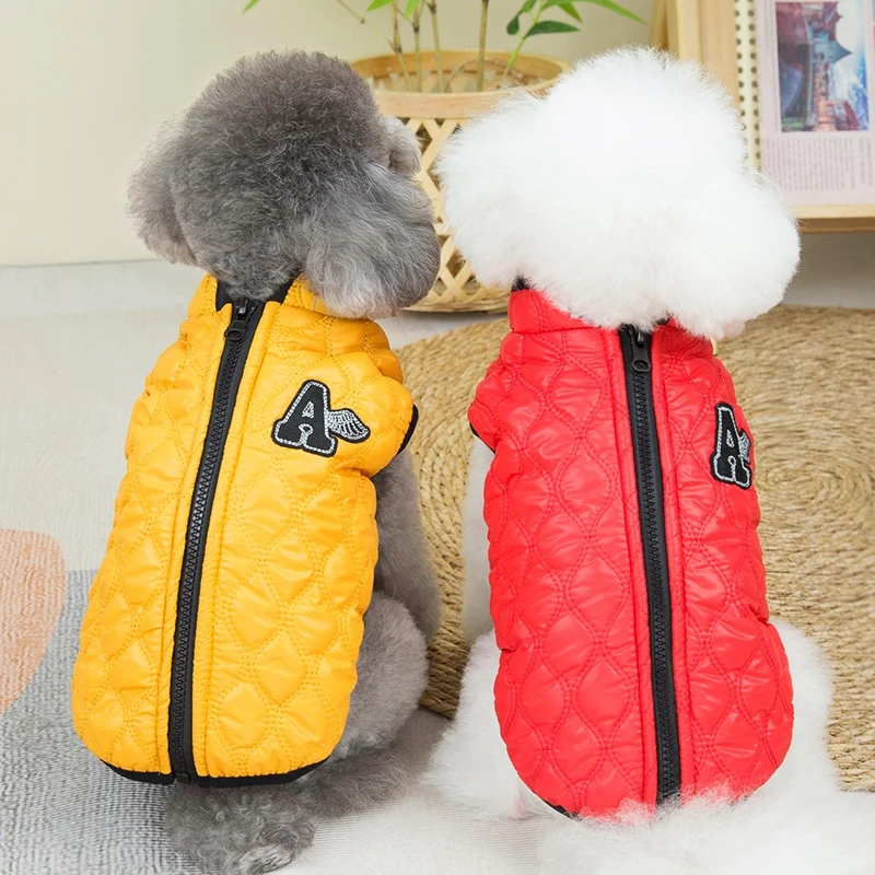 Zipperový zimný oblek pre psov Windproof Autumn Autumn Clothes XS 3xl Small Stredne stredná domáce zviera Chihuahua francúzsky buldog shitzu outfit