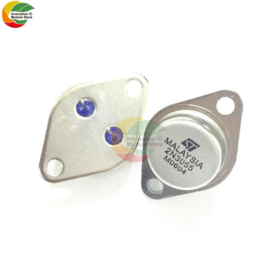 ZIQQUCU 1 kus/šarža tranzistor 2N3055 Power Tranzistor NPN AF TO-3 kovové puzdro 15a/60V zosilňovača Audio Power Tranzistor