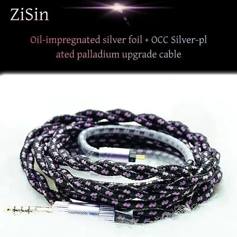 Zisin 2-jadrový litz Hifi Upgrade Cable s 3,5/2,5/4,4 mm mmcx/qdc/tfz 0,78 2pin pre MK4 Legacy2 Variácie požehnania3